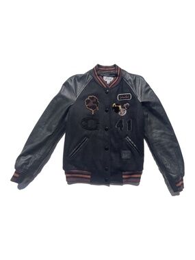 Coach 1941 Wool Leather Varsity Jacket Size 0